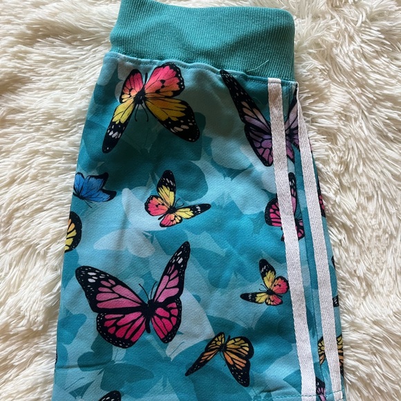Delia’s by Dolls Kill Teal & Butterfly Drawstring Skirt Ladies XXS - Picture 6 of 7